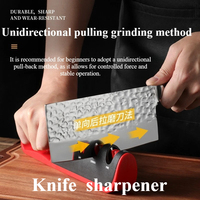 4-Stage Knife Sharpener: Coarse/Fine/Polish -- Scissor Grinder - Diamond Wheel Sharpening