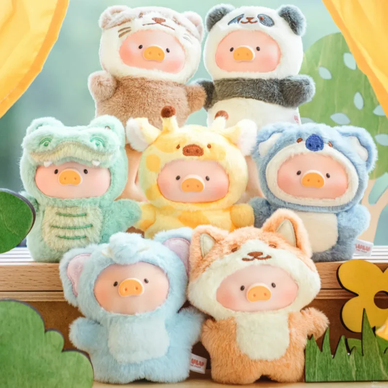 Nuovo autentico Lulu Pig Animal Party Puppet Show Series Blind Box Belle bambole in vinile Lulu Pig Bag Pendenti Scatola misteriosa come regali