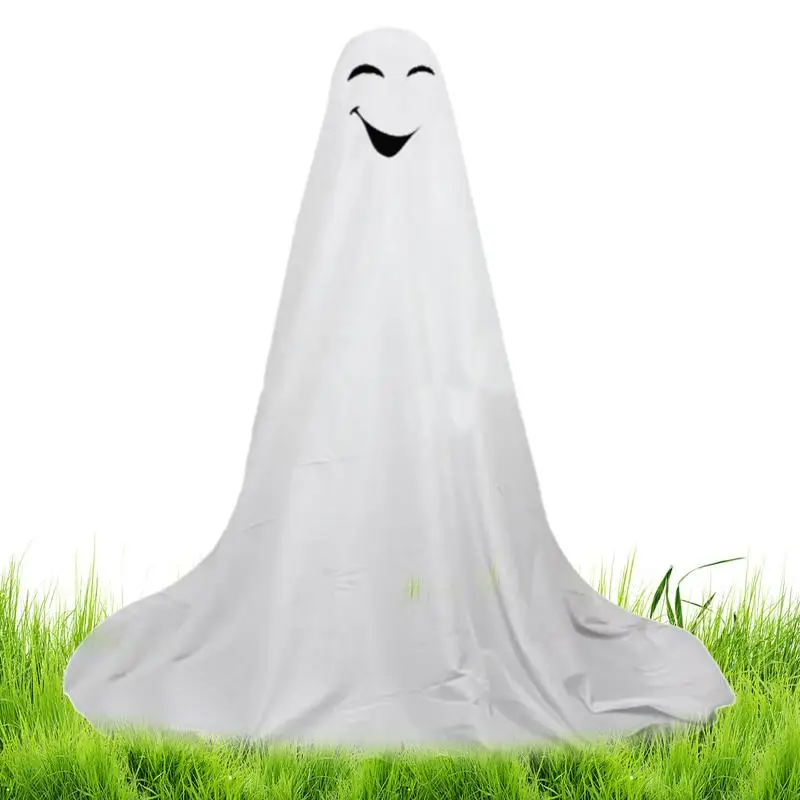 Lighted Ghost Spooky Ghost Decor Indoor Outdoor Decor White Cloth Ghost For Yard Front Porch Lawn Haunted House