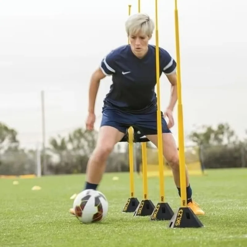 

3 hole base agility bar adjustable height bar for sports football training equipment