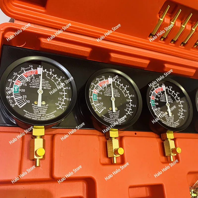 NEW Professional Universal 4 Gauges Car Fuel Vacuum Carburetor Synchronizer Tool Kit For Motorcycle Car