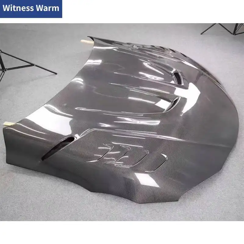 لتويوتا سوبرا A90 مزورة ألياف الكربون الزجاج L نمط محرك هود غطاء محرك السيارة تنفيس الهواء ضبط طقم الجسم