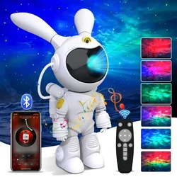 Xiaomi Astronaut Galaxy Star Projector LED Night Light Space Table Lamp With Bluetooth Speaker For Bedroom Decor Children Gift