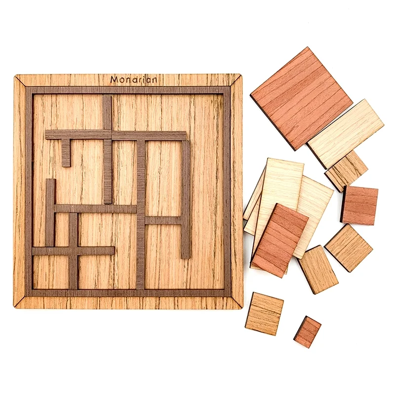 마음이 놀라운 논리 나무 지능 탱그램 보드 포장 퍼즐 두뇌 게임