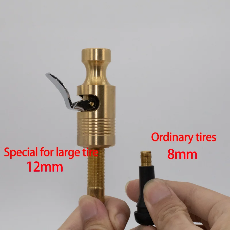 12mm High Quality Tire Air Chuck Car Truck Tyre Clamp All Brass Air Pump Chuck Clip Tire Inflator compressor accessories