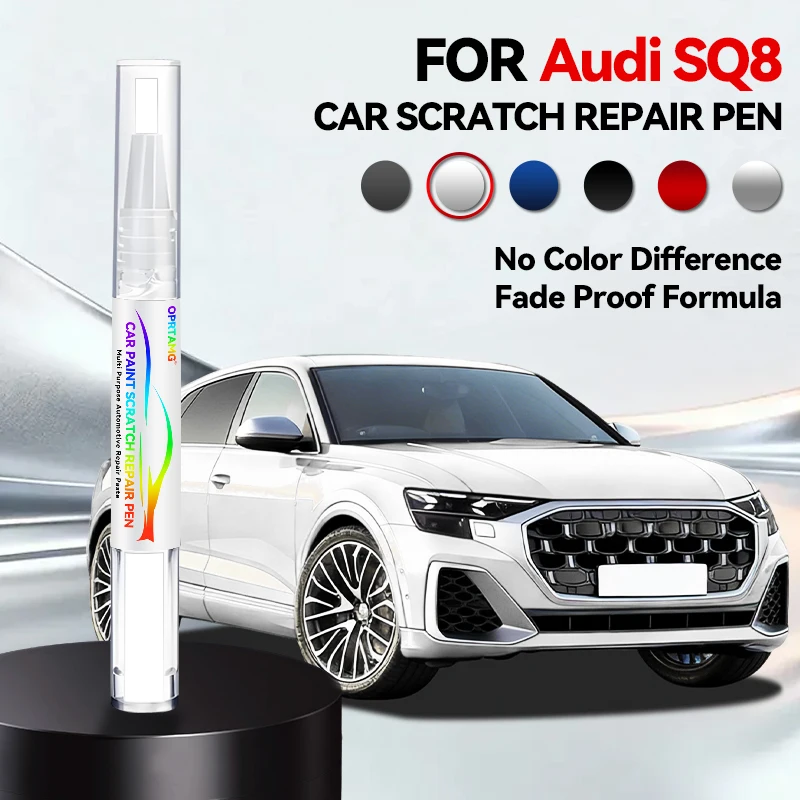 

Ручка-корректор для ремонта автомобильной краски для AUDI SQ8 1996-2026: аксессуары для устранения царапин, цвета: белый, черный, красный, серый, синий, серебристый