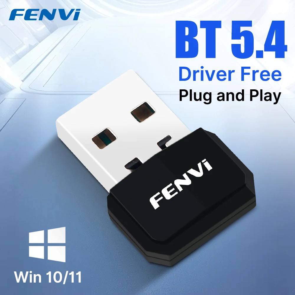 USB-адаптер FENVI с Bluetooth 5,4, беспроводной драйвер, для ПК, мыши, клавиатуры, музыки, аудио-карты, приемник, передатчик, динамик