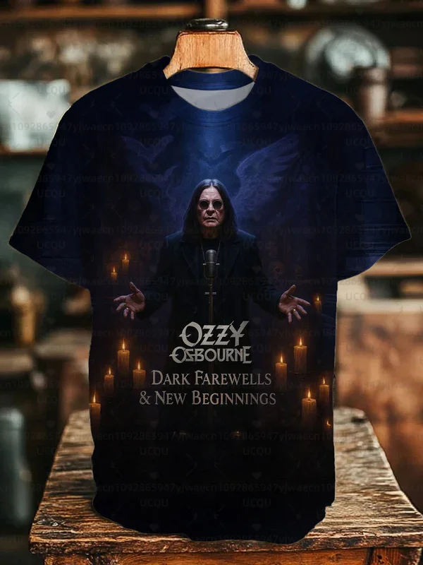 الصيف الرجال النساء قصيرة الأكمام Ozzy Osbourne المغني طاقم الرقبة عادية ثلاثية الأبعاد طباعة التعادل صبغ تي شيرت الهيب هوب القمم #5