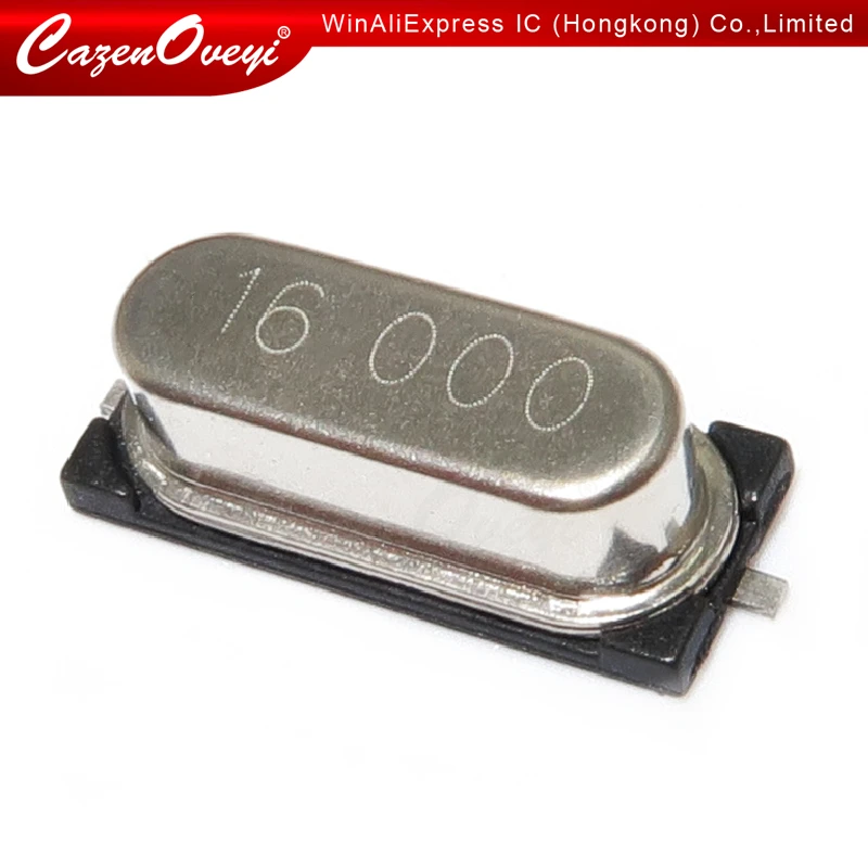 20pcs/lot 49SMD 16.000MHz 16MHz Passive crystal oscillator SMD In Stock