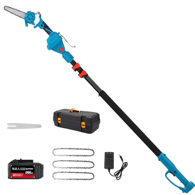 

High-altitude Electric Garden Shears with Lithium Battery Industrial Grade Extension Pole Fruit Tree Pruning Shears Chainsaw