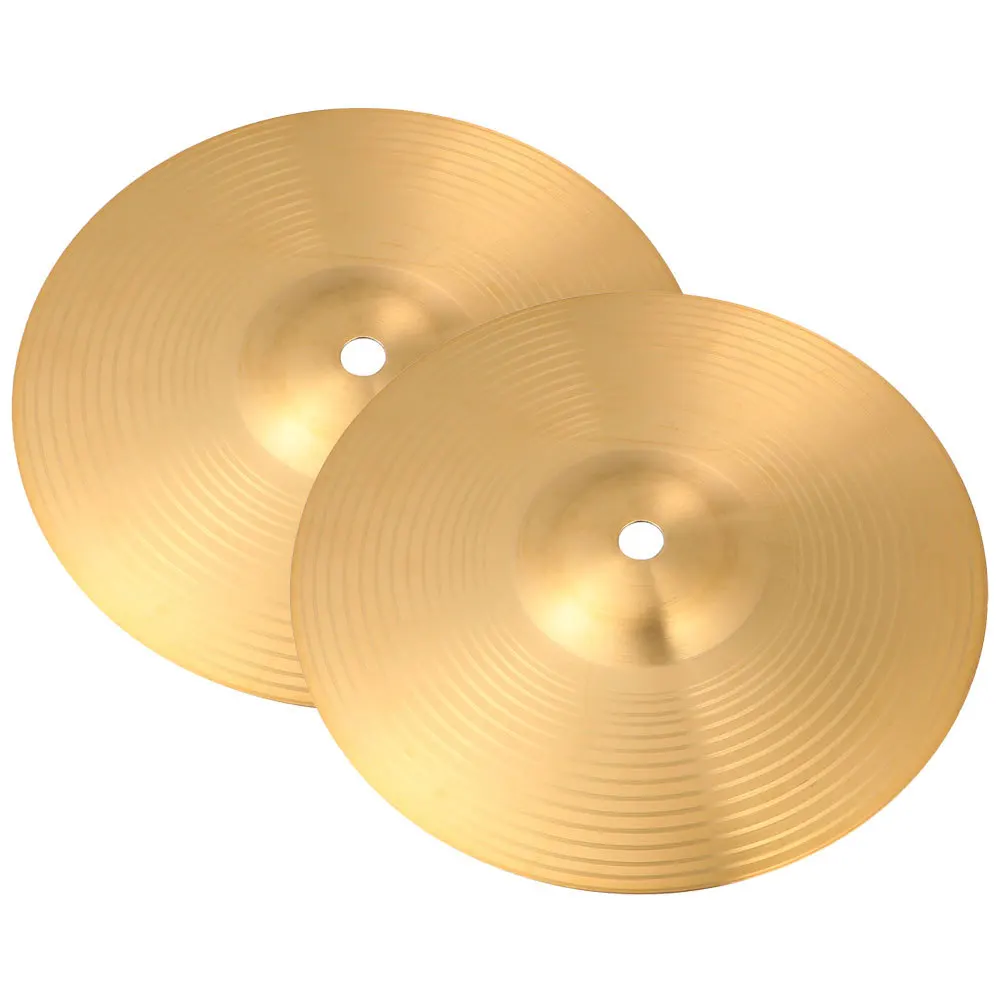

2Pcs Drum Cymbals Replacement High Quality Brass Material Fits All Drum Kits Sturdy Design Easy Storage and Installation