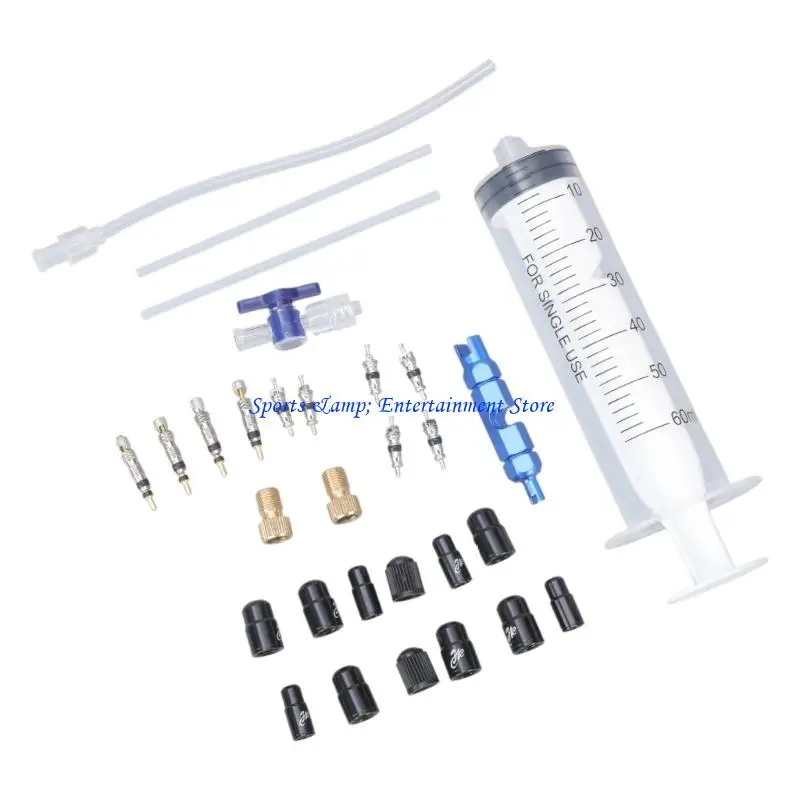 G7NF Road Bike Tire Repair Kits Bicycles Tubeless Tire Liquid Injection Tool Tire Tubeless Sealant Injector Bike Repair Tool