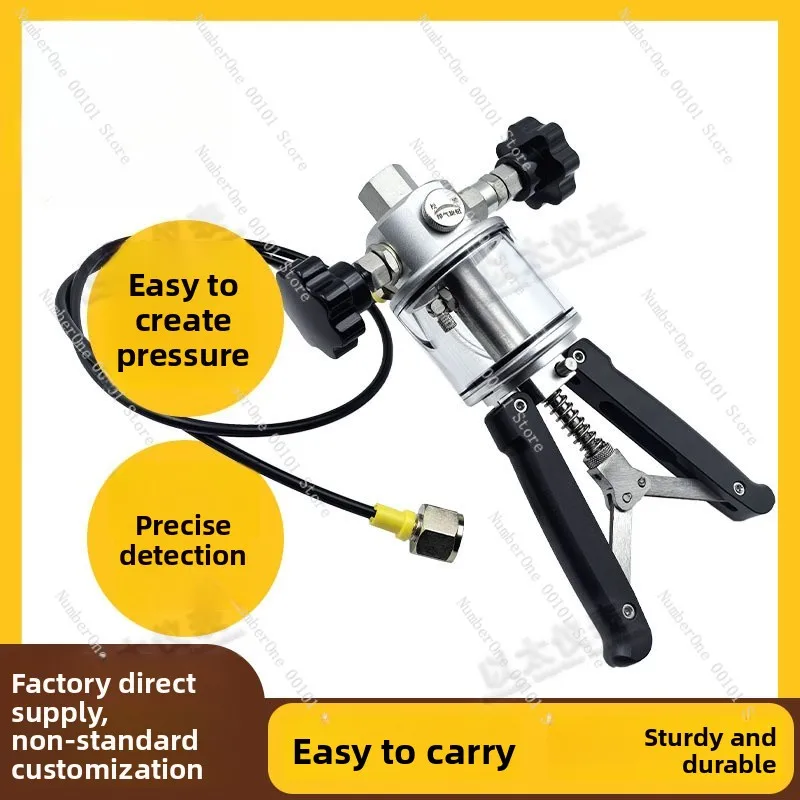 Handheld pressure pump pneumatic hydraulic high pressure hand pump hand clamp hydraulic pump calibrator testing marine pressure