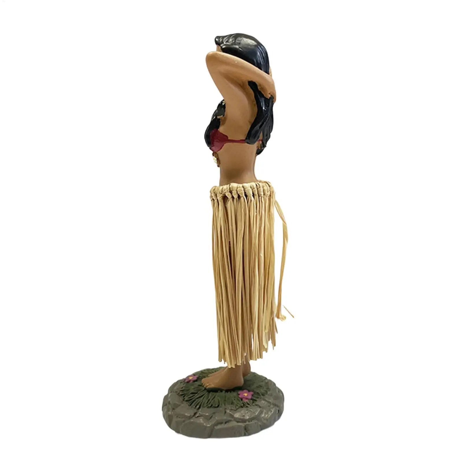 Mini Resin Dancing Girl Figurine Dashboard Dancer Doll for Car SUV RV, Small Ballet Ornament for Home Office Living Room Decor
