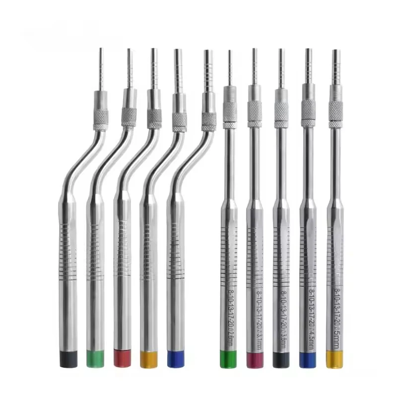 Dental Implant Osteotome Instrument, 5pcs Mandibular Sinus Elevator Concave Tips sinus Lifting Dental Implant bone Extruder
