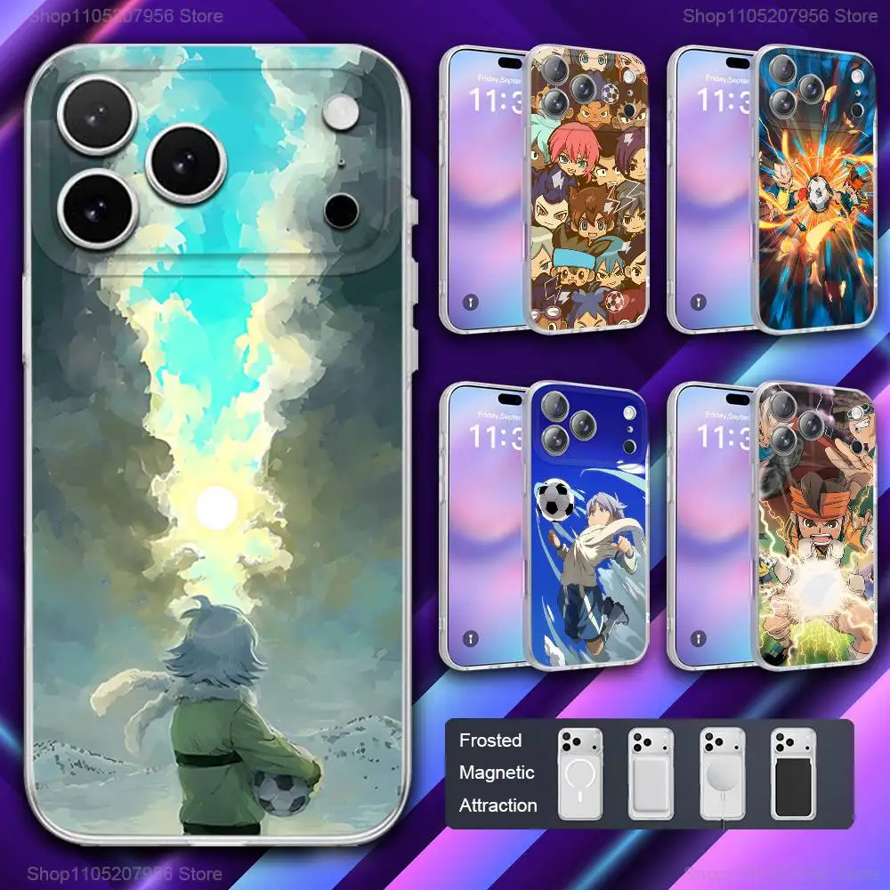 

I-Inazuma Anime E-Eleven Magnetic Frosted Cover Phone Case For iPhone 17,11,16,12,15,14,13,Pro,Plus,E,Max,Air,Mini
