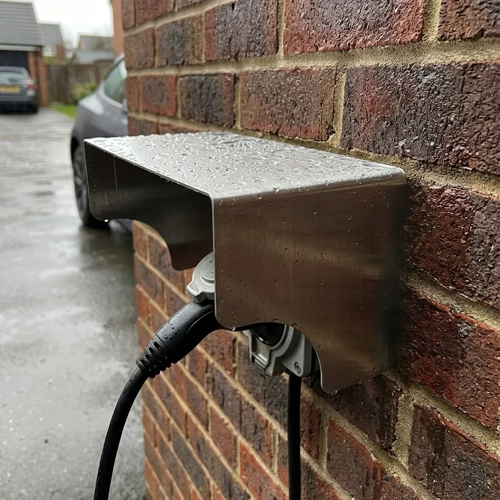 201 Stainless Steel Enclosure for 86 Socket For access Control Box Rainproof Sunproof Anti-Collision Outdoor Use