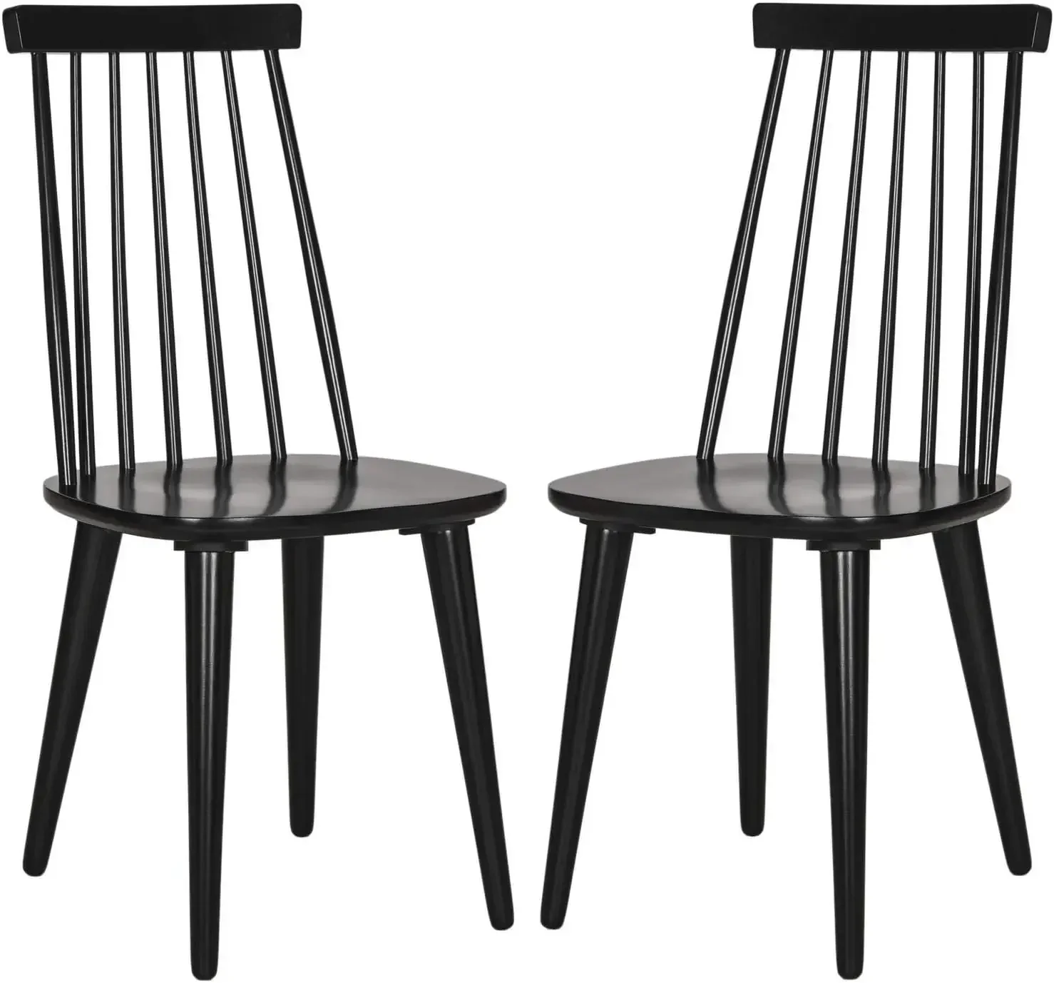 Furniture suppliesSafavieh American Homes Collection Burris Country Farmhouse Wood Black Spindle Side Chair (Set of 2)