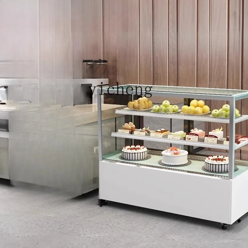 ZS-8  Cake Cabinet Refrigerated Display Cabinet Commercial Fruit Deli Dessert Freezer Small Fresh-keeping Cabinet