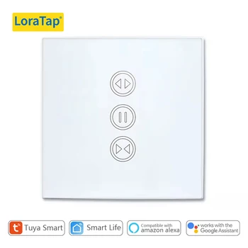 מתג תריס חשמלי לוויפיי של Tuya Smart Life עם שליטה קולית דרך Google Home ו-Alexa, מנוע בית מחובר