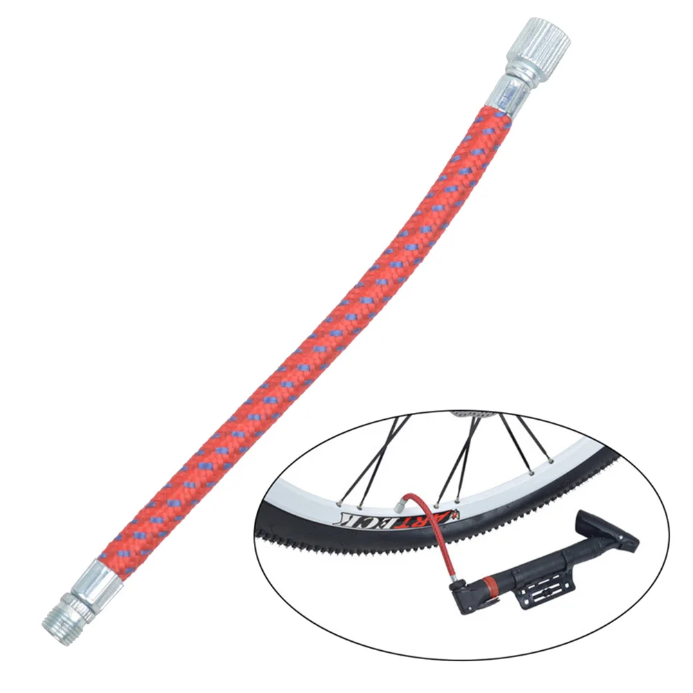 

Pump Extension Hose Air Pump Inflator Tube Cord Replacement Hose for Bike Road Bike Basketball Football (Red)