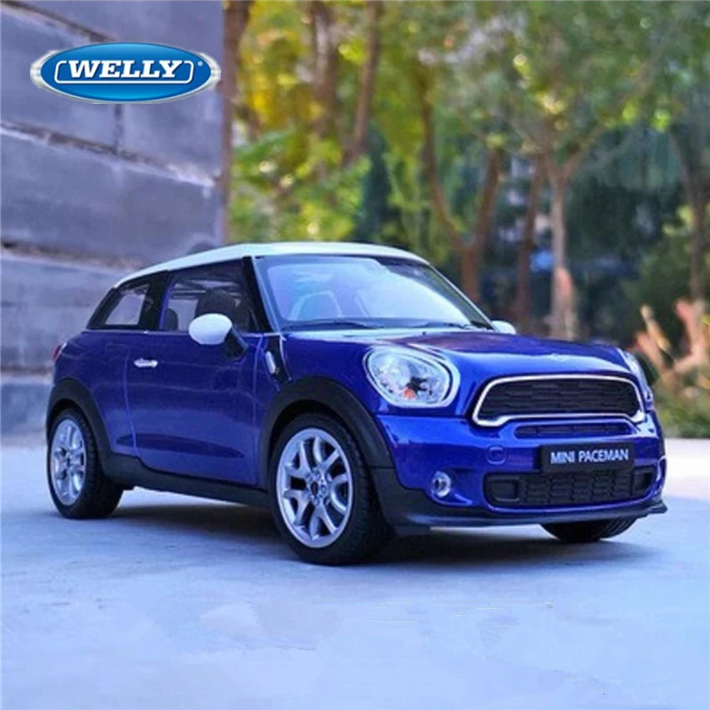 WELLY 1:24 BMW Mini Cooper S Paceman Alloy Car Model Diecasts Metal Vehicles Car Model High Simulation Collection Kids Toys Gift