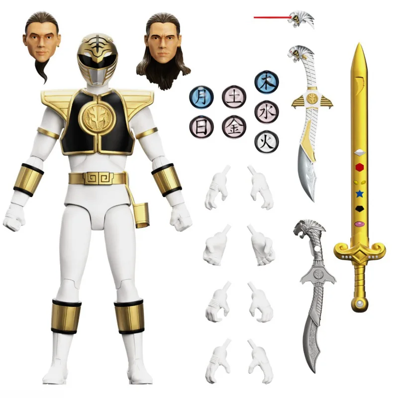 

In Stock Original Mezco One:12 Mighty Morphin’ Power Rangers: White Ranger Model Anime Figure Action Figure Toys