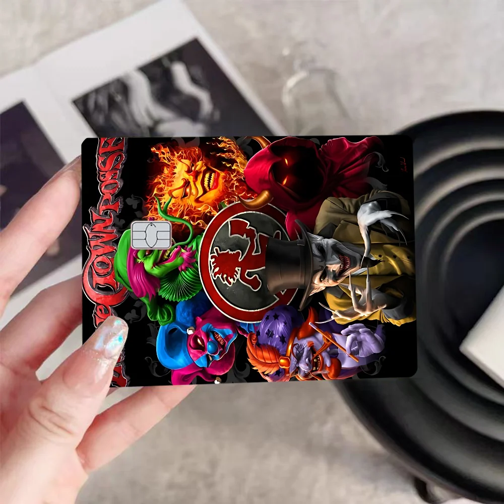 مجنون مهرج بوسي الفرقة مختلف أنيمي البنك بطاقات الائتمان حافلة تمرير ملصقات بارد الديكور ملصقات مقاومة للماء جمع اللعب