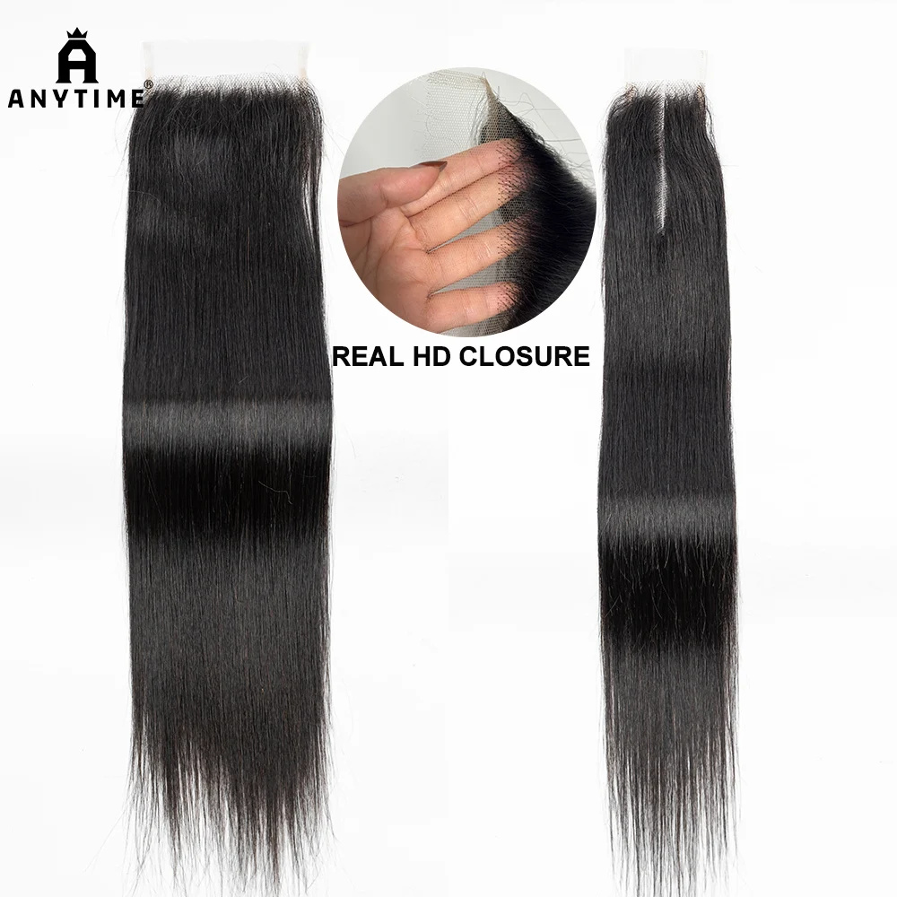 Vietnamese 12A Hair Real 2x6 5x5 HD Lace Closure Frontal Only Melt Skin Straight Hair Closure Virgin Hair For Black Woman