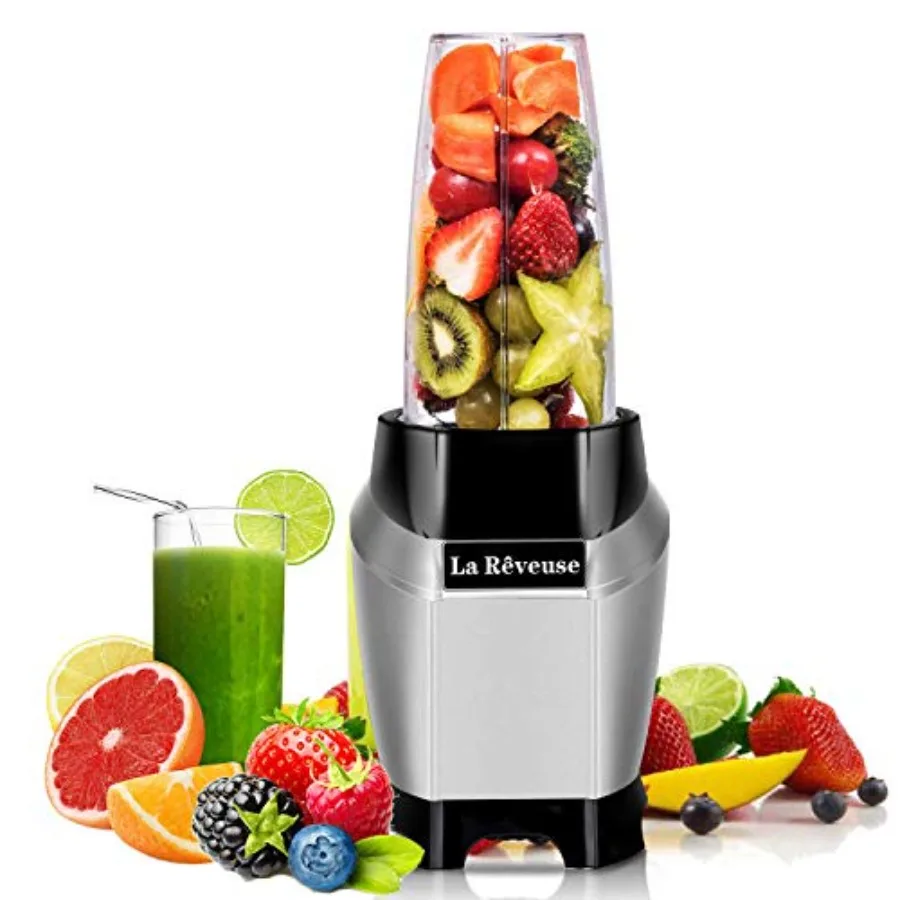 

Personal Blender for Shakes and Smoothies 1000 Watt with 24 oz BPA-free Portable Travel Bottle, Dishwasher Safe