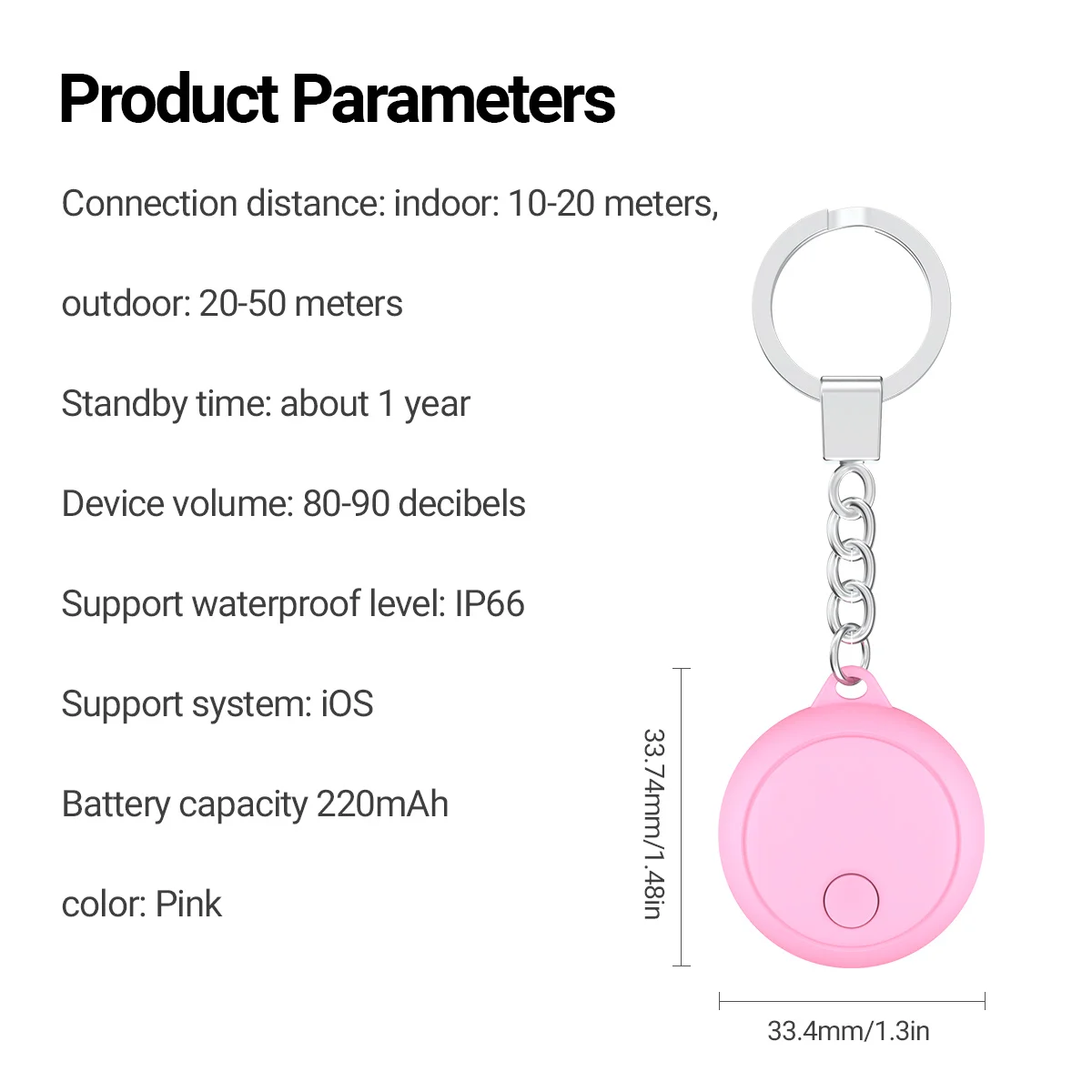 Goapla Elderly&Children Tracker with Find My APP iOS Only Keys Finder and Item Locator for Luggage Backpack Suitcases