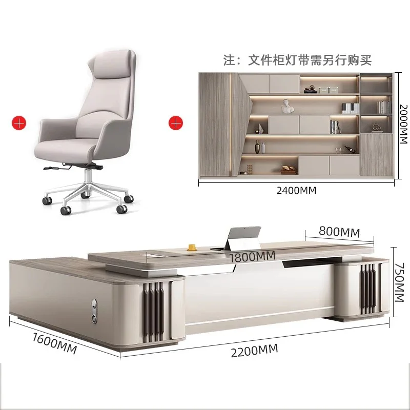 

Компьютерный стол, светильник, роскошный L-образный стол, стулья, украшение для мастерской, мебель Pliante Qimink Mesa Para Computador