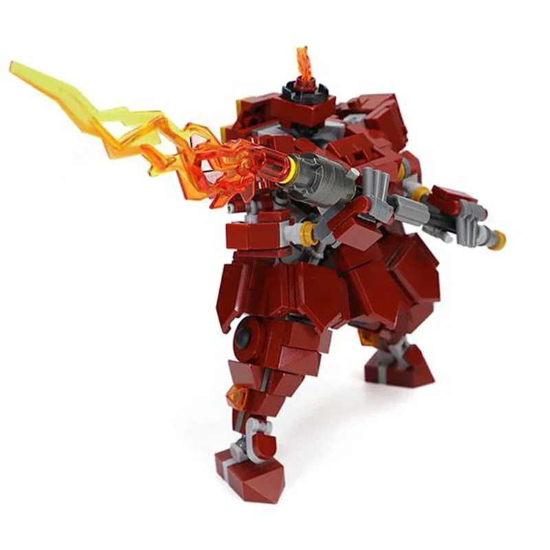 Moc Building Blocks Mechanical Model Samurai Mecha Technical Bricks DIY Assembly Construction Toys For Childr Holiday Gifts