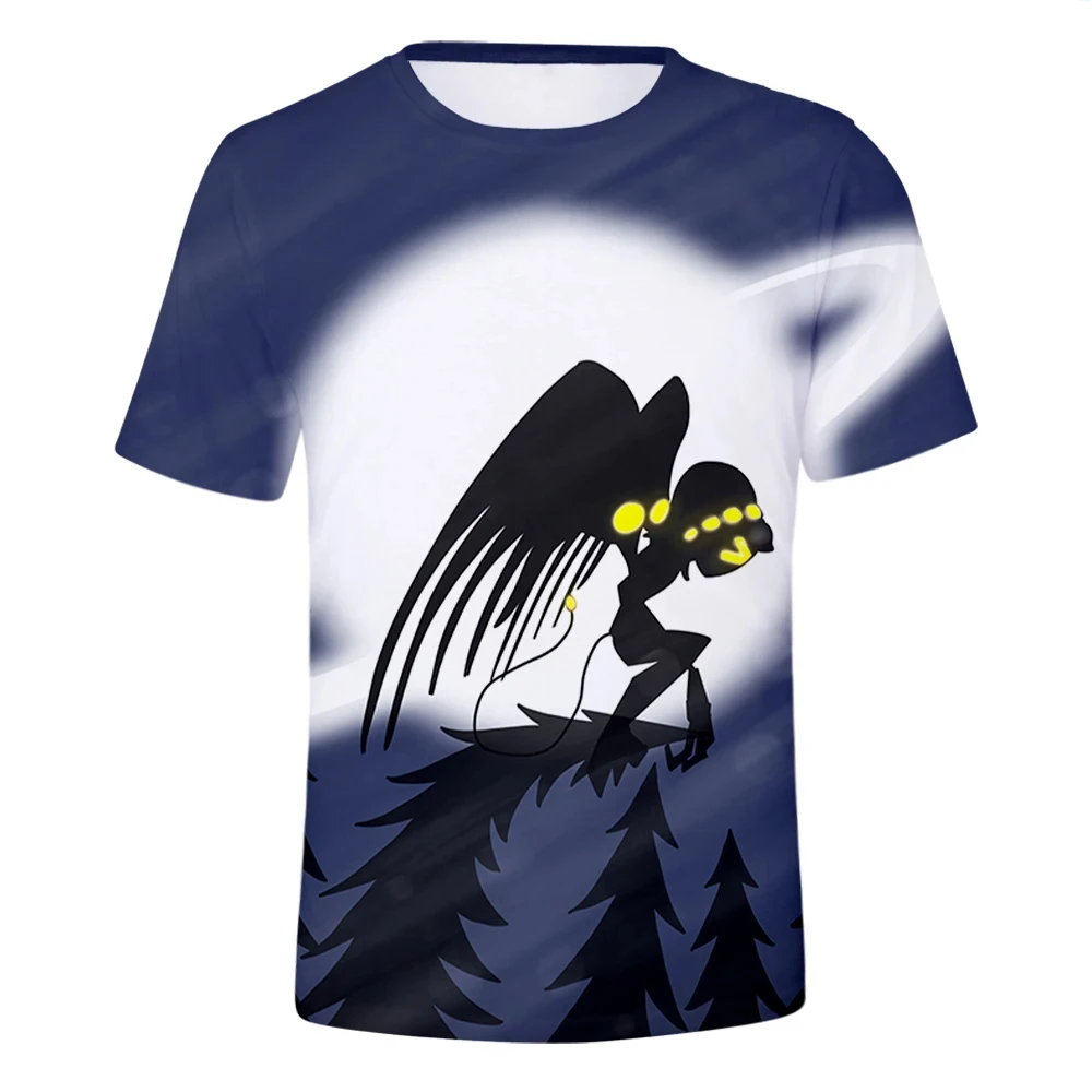 男性と女性のためのホラーアニメTシャツ,3DプリントTシャツ,特大のストリートウェア,半袖Tシャツ,トップス,子供服