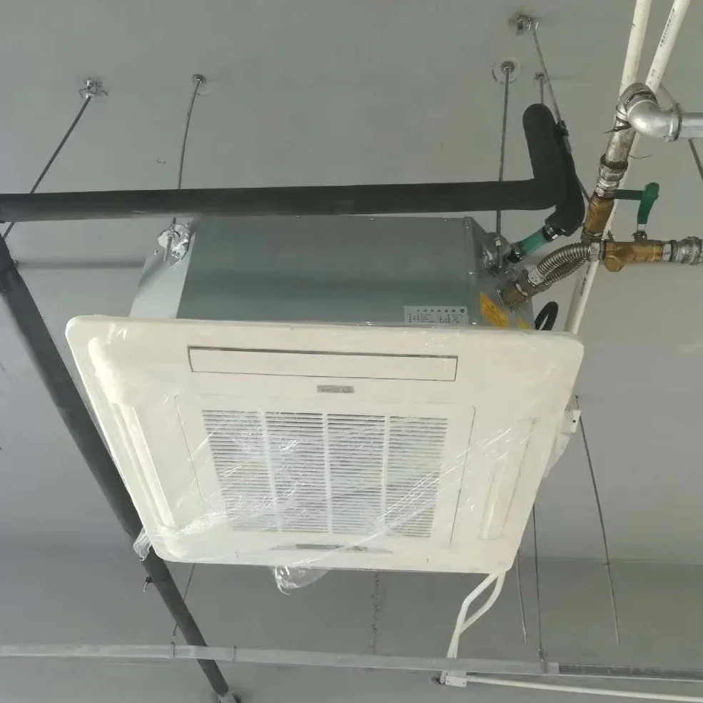 OEM Commercial high-end 220V chilled water ceiling concealed cassette fcu fan coil units with CE