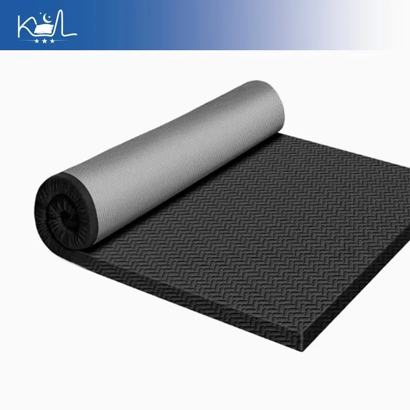 Japanese Tatami Breathable Air Fiber Mattress, High Resilience Sponge Sleeping Pad, Portable Roll Up Foldable Mattress