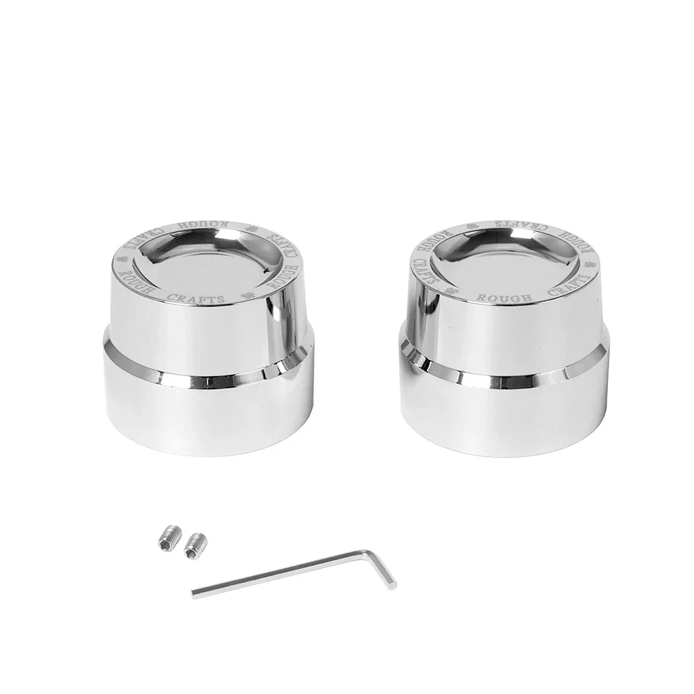 ل هارلي سبورتستر XL 883 1200 داينا سوفتيل فات بوي بجولة شارع الطريق إلكترا ثلاثي الإنزلاق المحور الأمامي الخلفي الجوز يغطي غطاء ؛ 0 #2