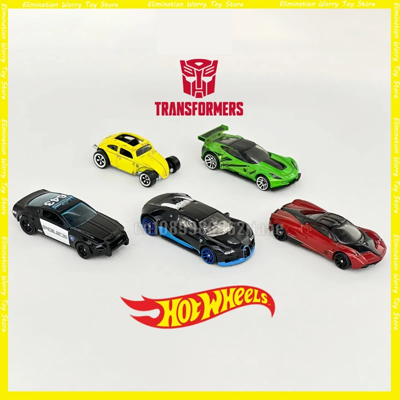 

Hot Wheels 1/64 Car Transformers Toy for Boy Diecast Vehicle Volkswagen Beetle Corvette C7 Bugatti Veyron Toy Gift Car Diecast