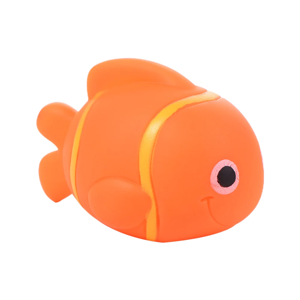 

Funny Gift Soft Animals Colorful Sound Squeaky Squeeze Swimming Water Toys Baby Bath Toys Bath Toys Float Shower Toy