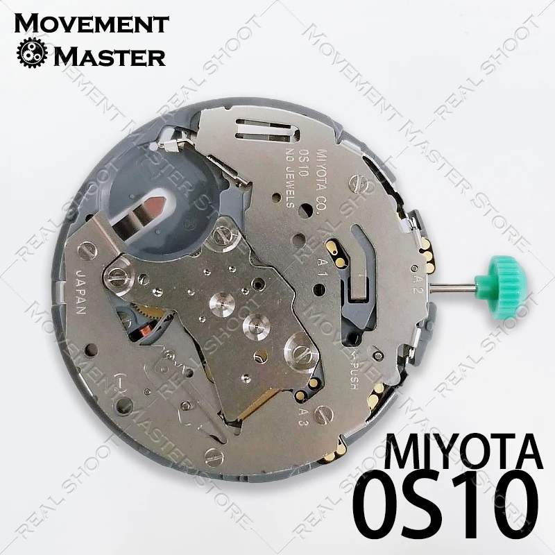Miyota OS10 0S10 Quartz Watch Movement Chrono 3 Hands Date SR927W Battery 13? ? 4.13mm Watchmaking Repair Components
