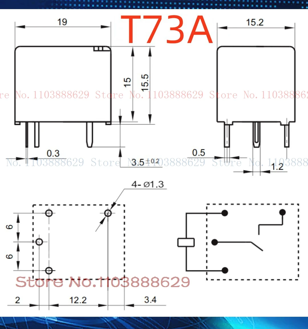 Y3F-SS/H-112DM/F/124DM/105DM/109DM/118DM T73A