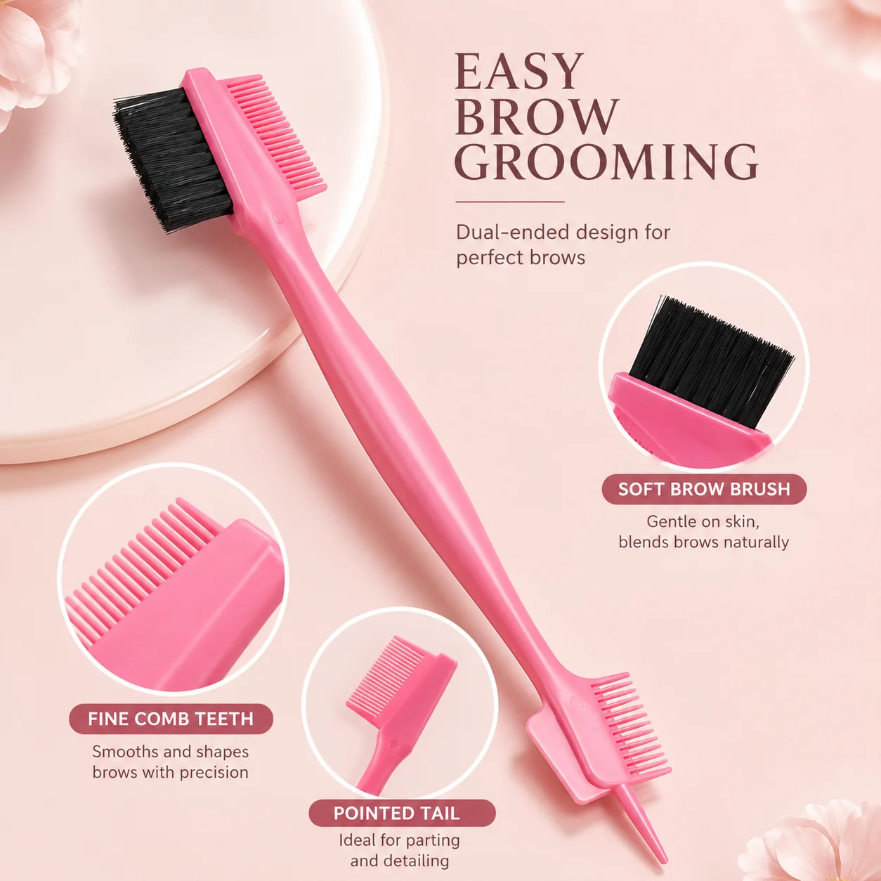فرشاة حواجب مزدوجة الطرف مع مش - مراجعة Beauty Makeup Tools وسعره