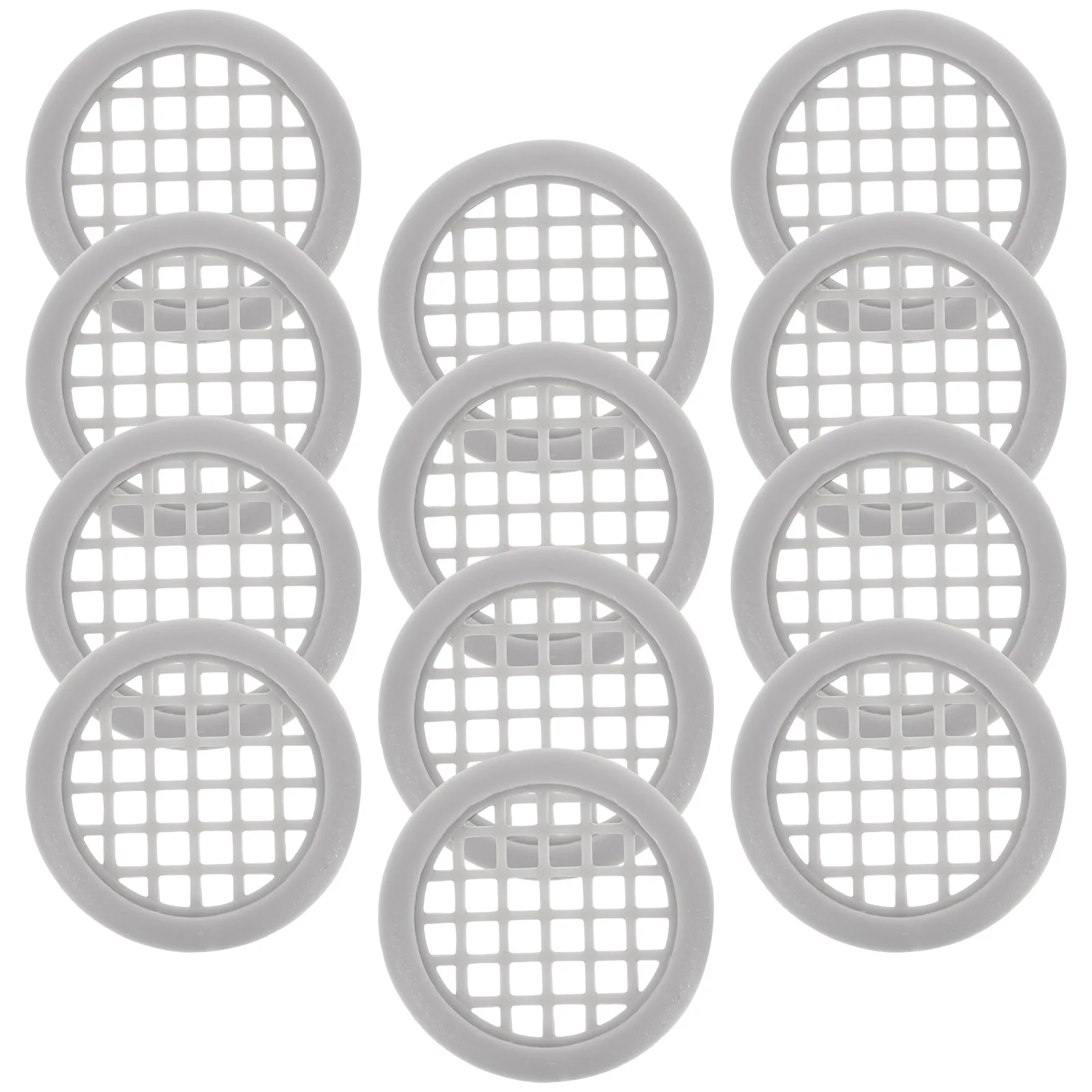 50 Uds. Ventilación decorativa para techo, cubierta de ventilación redonda y transpirable para puerta de armario, rejillas de ventilación para techo de gabinete de baño y cocina para casas