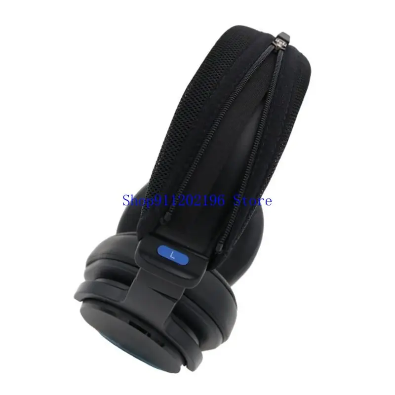 

P82A Washable Headphone Headband Cover Protectors Soft Comfortable Padding With Easy Zippers Access for MDRM1 Headphone