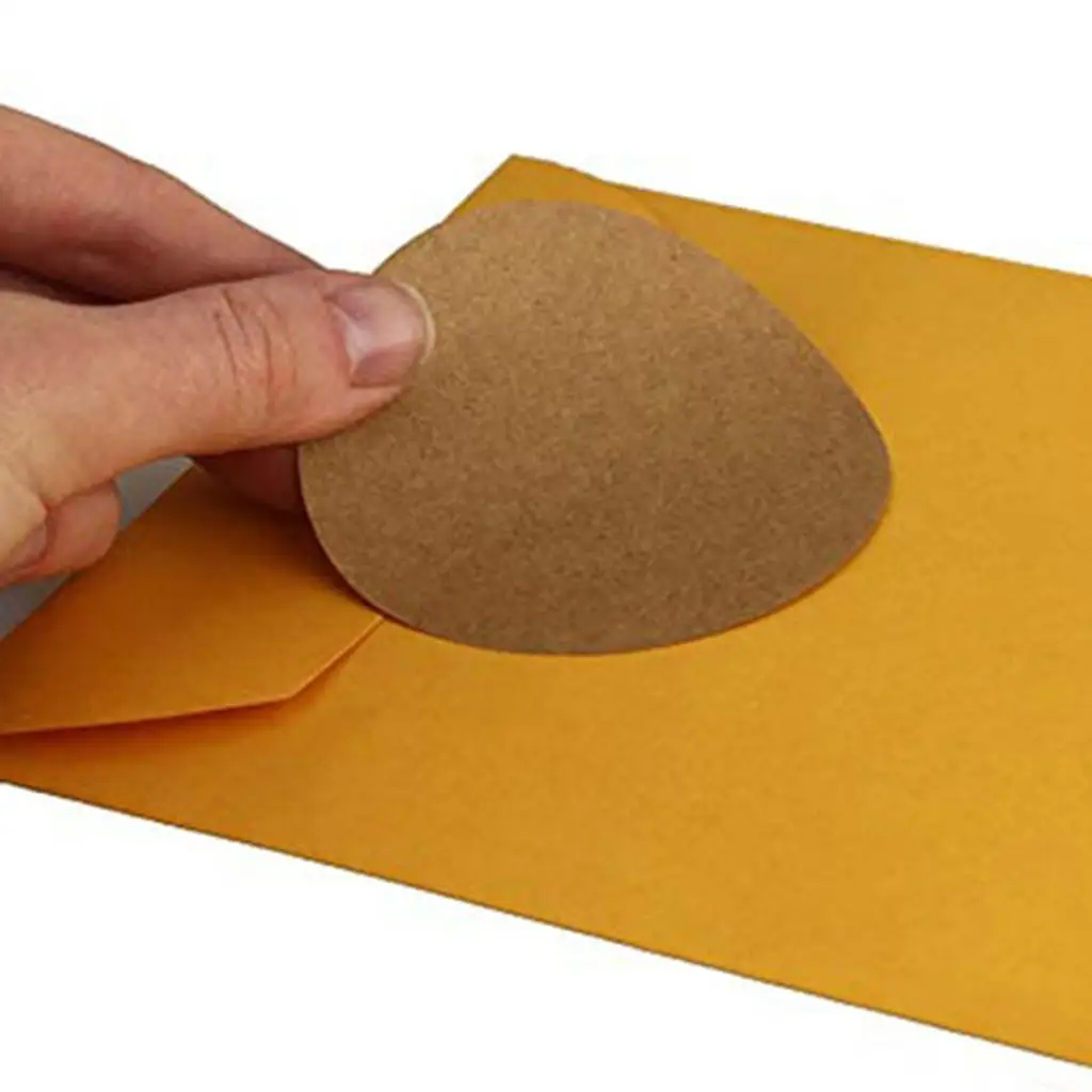 500pcs/Roll Brown Round Kraft Paper Blank Stickers Food Cookie Gift Wrapping Labels for Weddings Craft Favors 25mm