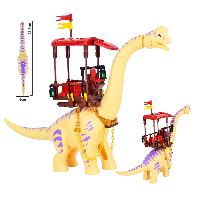 MOC Jurassic Dino Brachiosaurus Mount World Building Kits Bolcks Bricks Dinosaurs Dinosauios Park figures Toys for kids gifts - view 4
