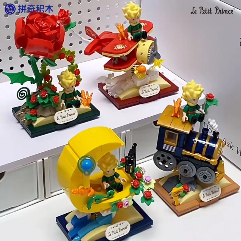 

Pantasy The Little Prince Series Building Blocks Set Star Shake Car Assembly Model Star Rose Desktop Ornament Toys Gifts