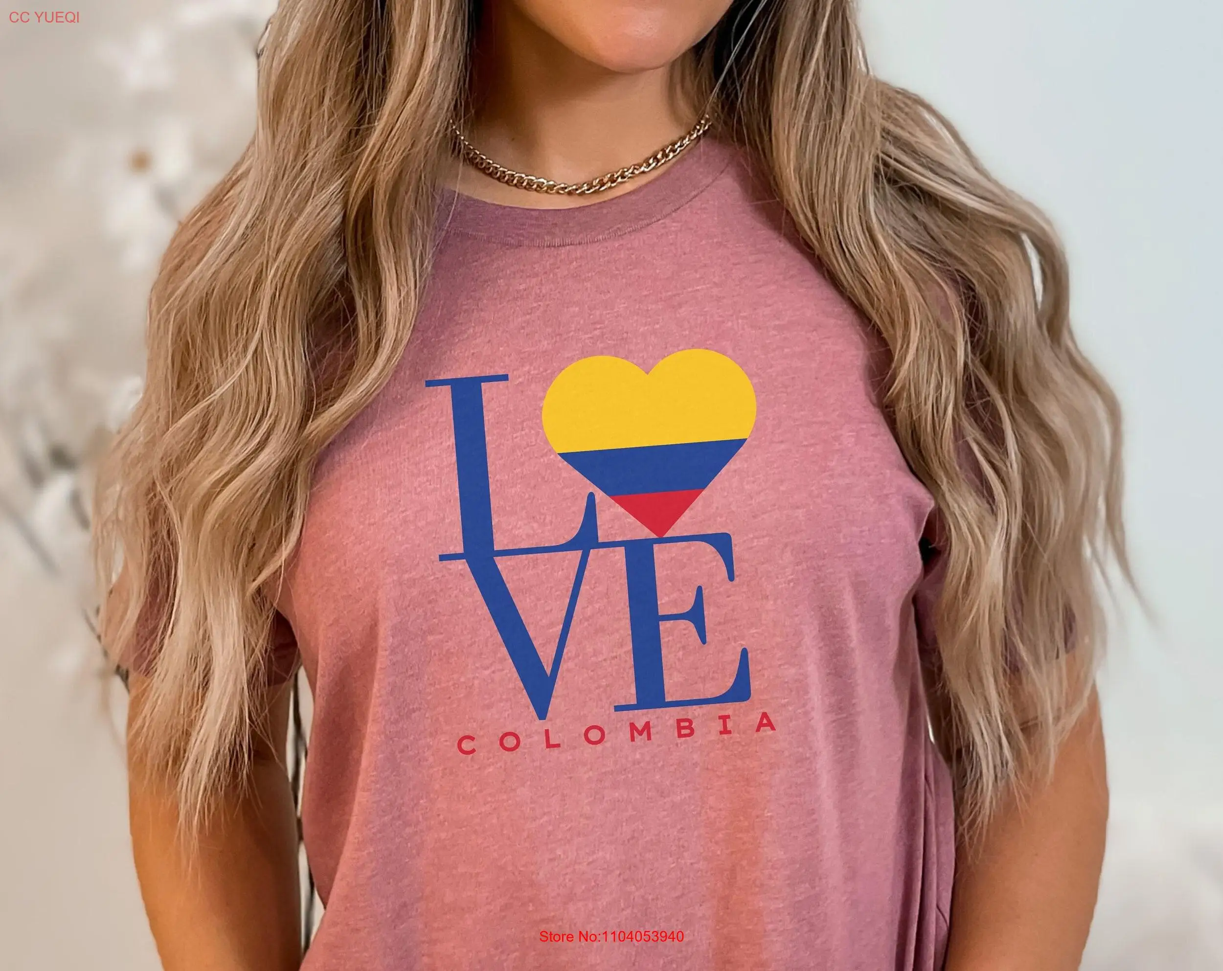 Colombia Love Heart Flag T Shirt for Traveler Souvenir Him Her Trip Clothes long or short sleeves Colombia Love Heart Flag T Shirt for Traveler Souvenir Him Her Trip Clothes long or short sleeves