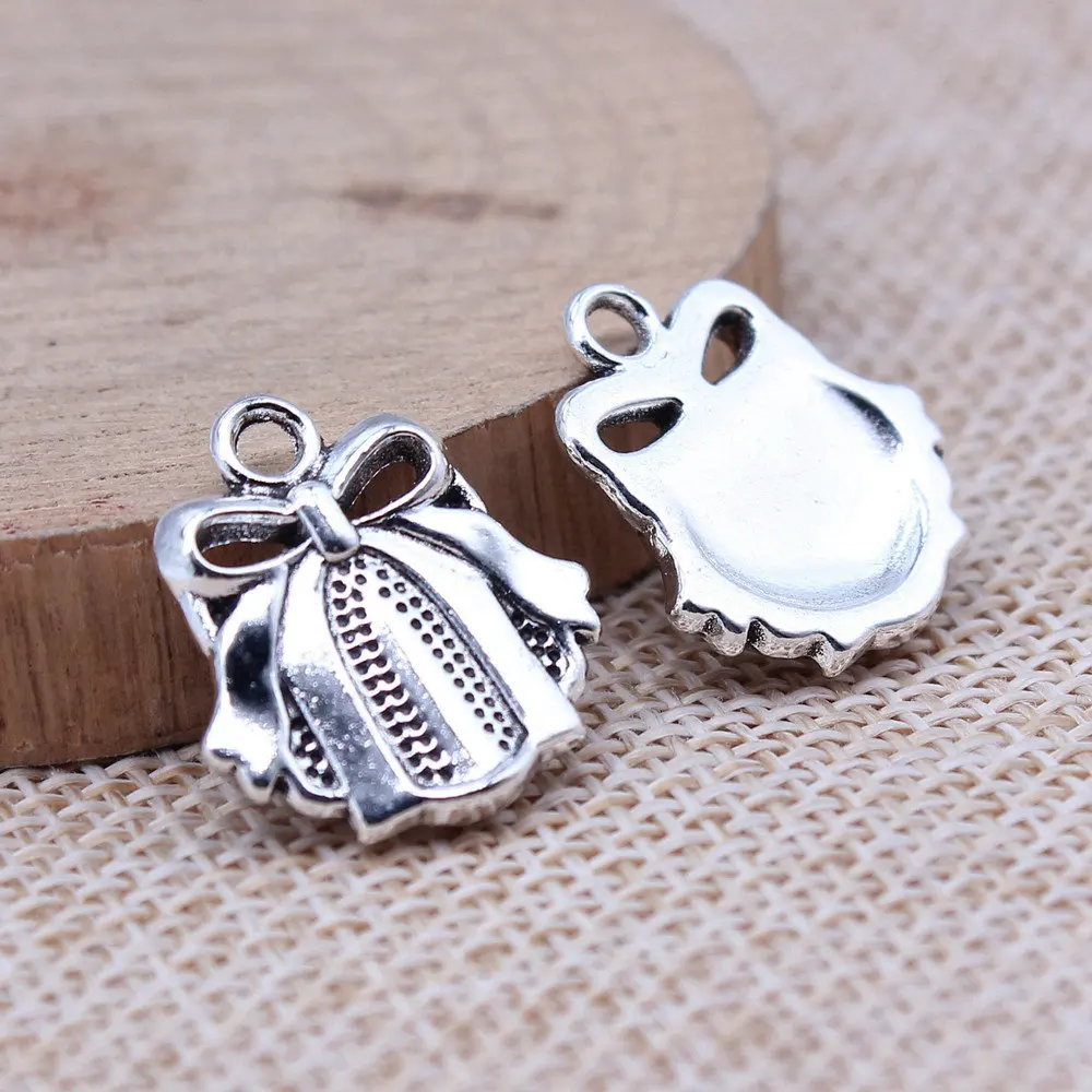 Couple Pendants Gift Box Charms For Jewelry Making 17x19mm 10pcs