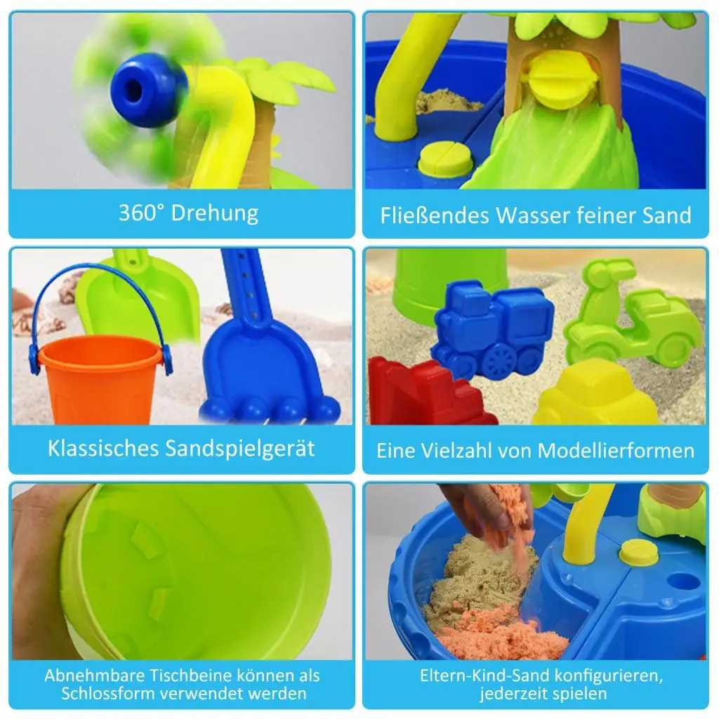 

Sand Water Table Sandbox Table Sand Water Toy Activity Sensory Play Table